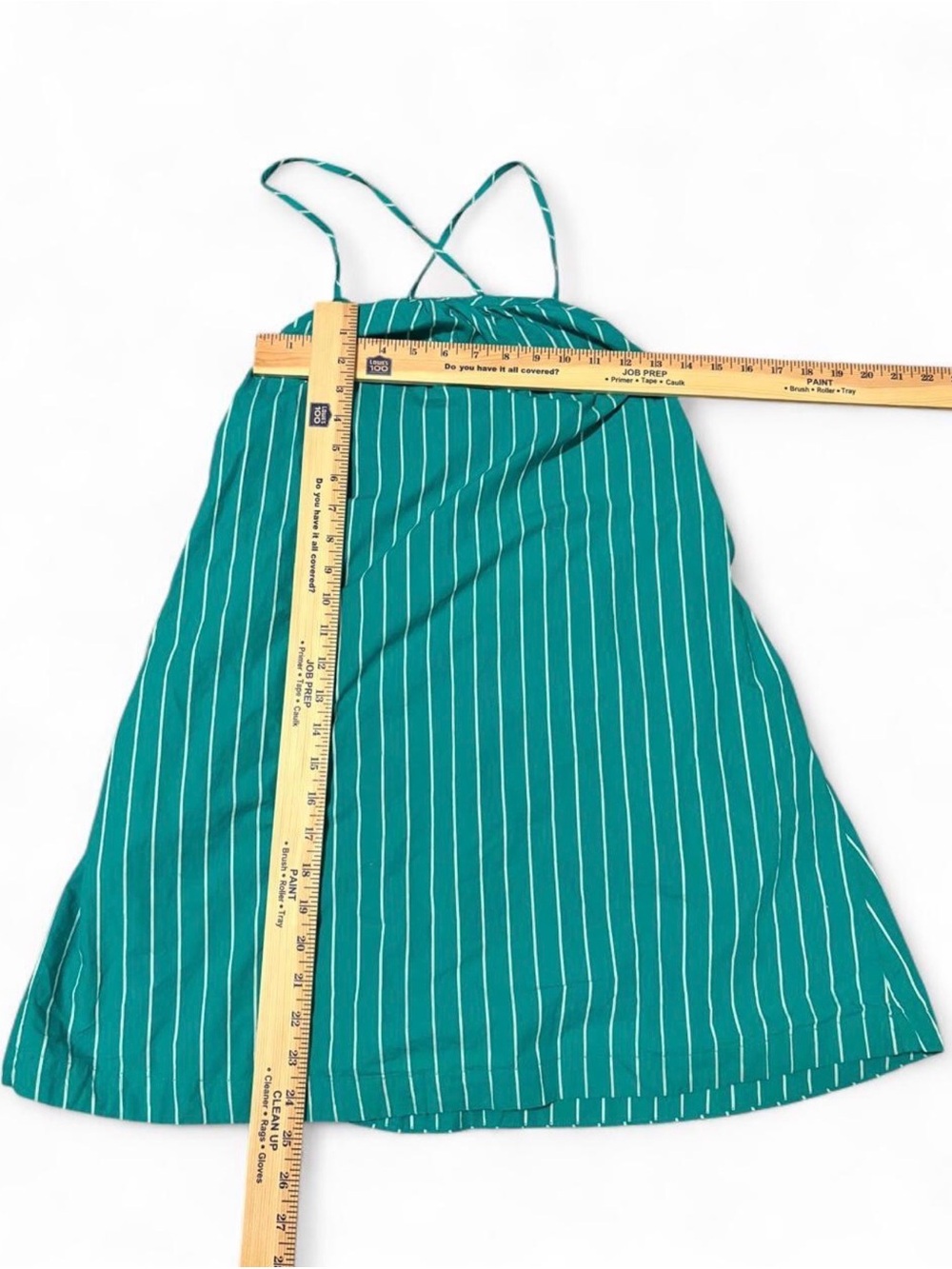 a new day Teal and White Pinstripe Crossback Midi Dress - Picture 2 of 6